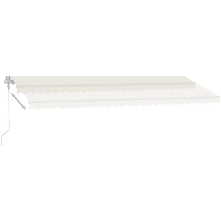 Fristående automatisk markis gräddvit vidaXL 600 x 300 cm – bild 4