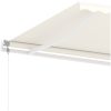 Fristående automatisk markis gräddvit vidaXL 600 x 300 cm – miniatyr 7
