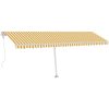Fristående automatisk markis gul/vit vidaXL 600 x 300 cm – miniatyr 2