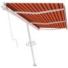 Fristående automatisk markis orange/brun vidaXL 600 x 300 cm – miniatyr 3