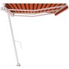 Fristående automatisk markis orange/brun vidaXL 600 x 300 cm – miniatyr 6