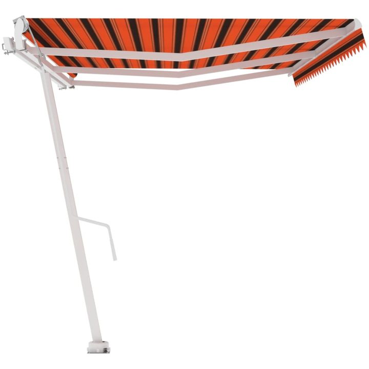 Fristående automatisk markis orange/brun vidaXL 600 x 300 cm – bild 6