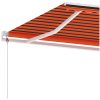 Fristående automatisk markis orange/brun vidaXL 600 x 300 cm – miniatyr 7