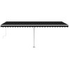Fristående markis automatisk antracit vidaXL 600 x 350 cm – miniatyr 4