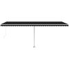 Fristående markis manuellt infällbar antracit vidaXL 600 x 300 cm – miniatyr 5