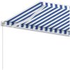 Fristående markis manuellt infällbar blå/vit vidaXL 600 x 300 cm – miniatyr 7