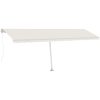 Fristående markis manuellt infällbar gräddvit vidaXL 600 x 300 cm – miniatyr 2