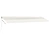Fristående markis manuellt infällbar gräddvit vidaXL 600 x 300 cm – miniatyr 4