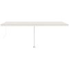 Fristående markis manuellt infällbar gräddvit vidaXL 600 x 300 cm – miniatyr 5