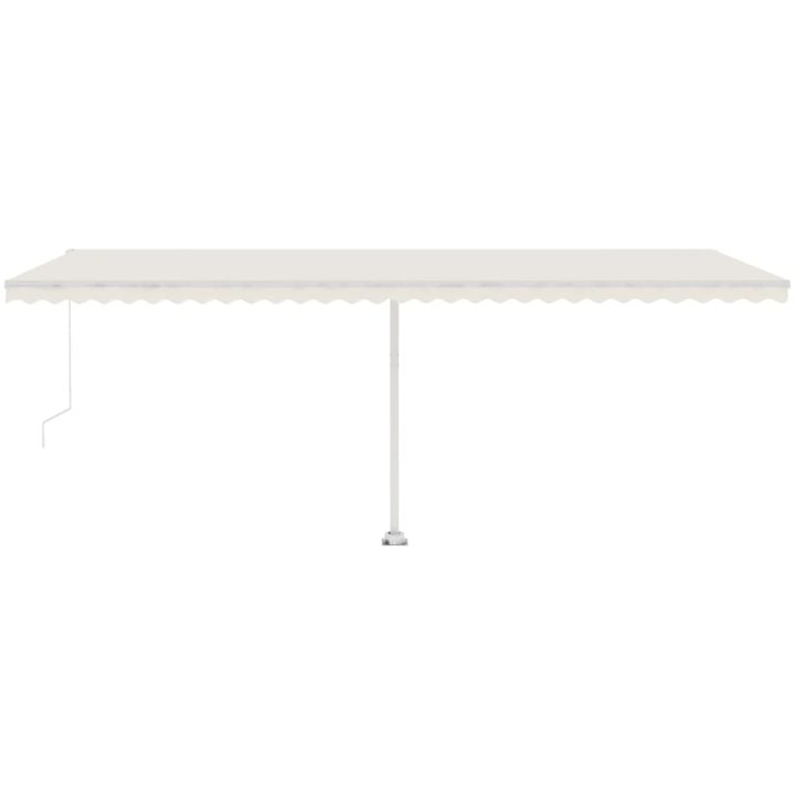 Fristående markis manuellt infällbar gräddvit vidaXL 600 x 300 cm – bild 5
