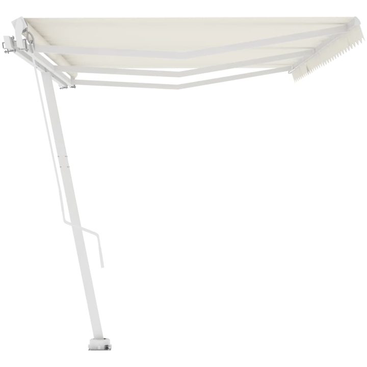Fristående markis manuellt infällbar gräddvit vidaXL 600 x 300 cm – bild 6
