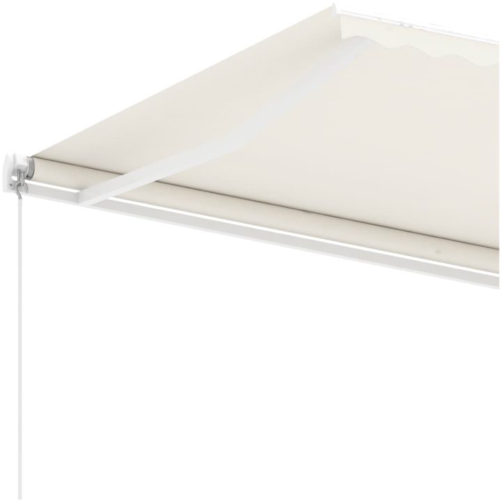 Fristående markis manuellt infällbar gräddvit vidaXL 600 x 300 cm – bild 7