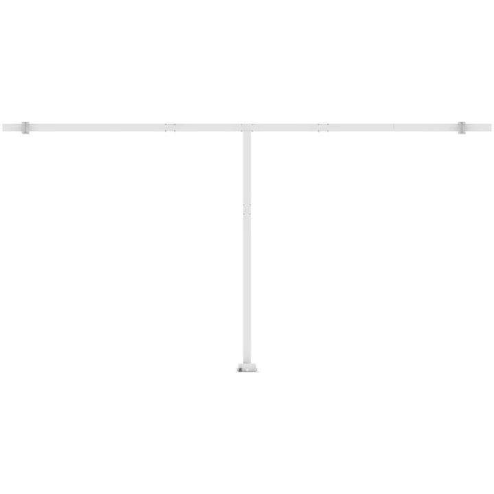 Fristående markis manuellt infällbar gul/vit vidaXL 600 x 300 cm – bild 9