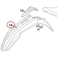 Front Fender MRT Fluorescent Yellow