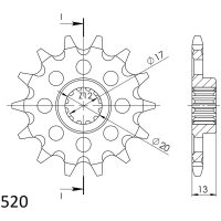 Front Sprocket 125-14.1 SUPERSPROX