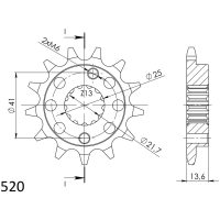 Front Sprocket 1307-13.2 SUPERSPROX