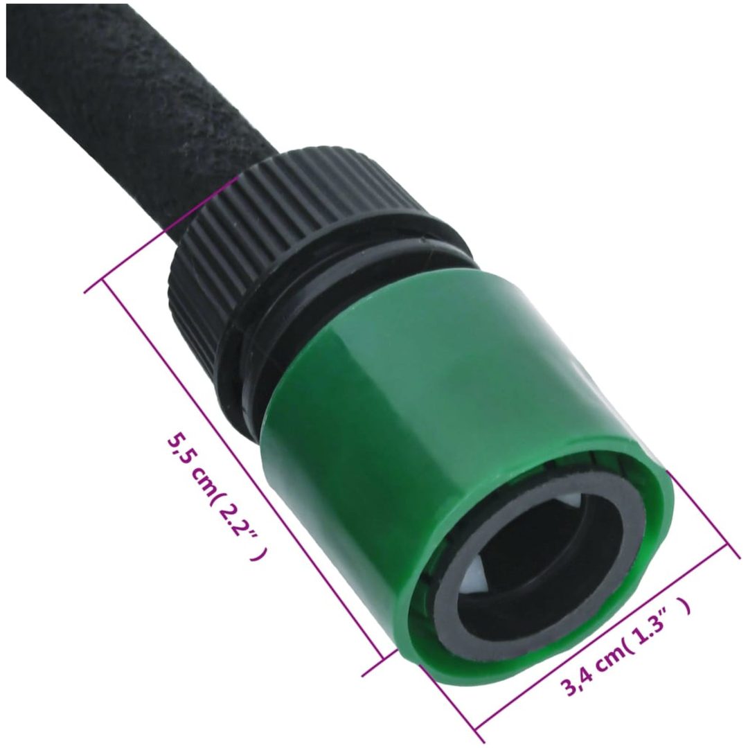 Fuktslang svart 0,6" gummi vidaXL 10 m – bild 7