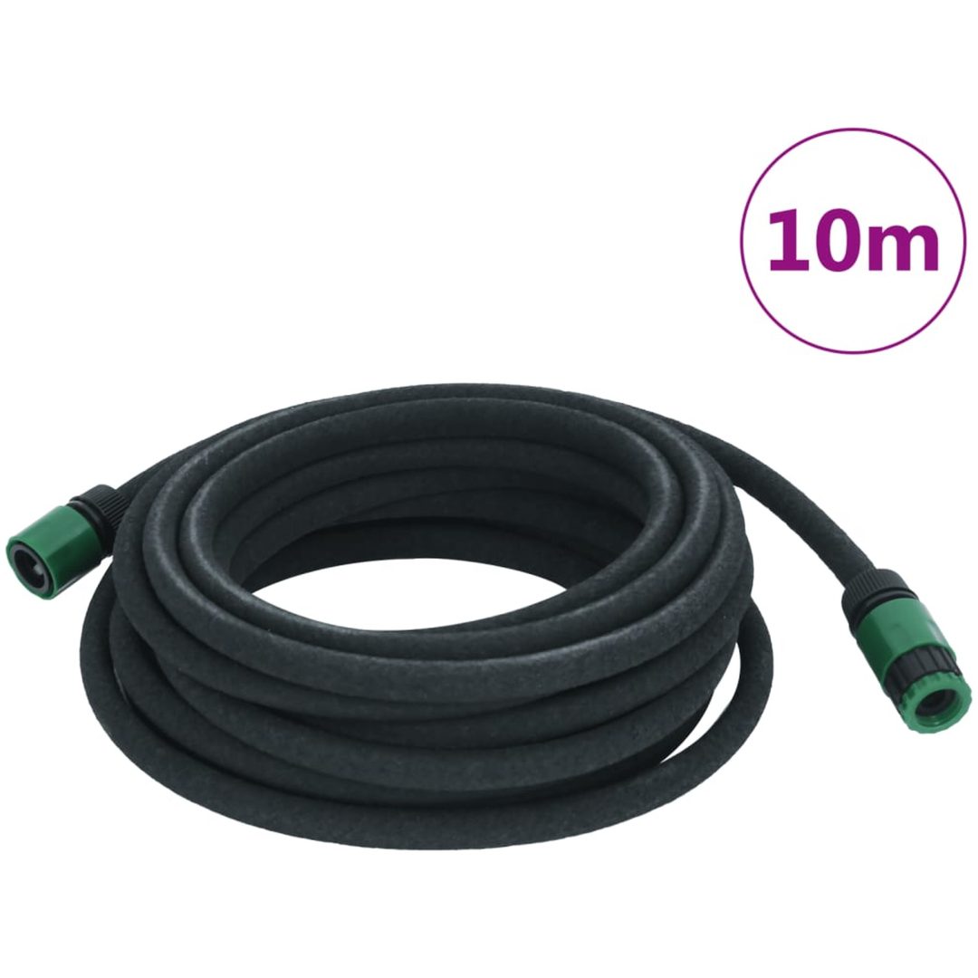 Fuktslang svart 0,6" gummi vidaXL 10 m