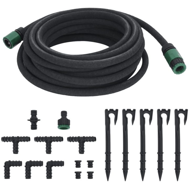 Fuktslang svart 0,6" gummi vidaXL 10 m – bild 3