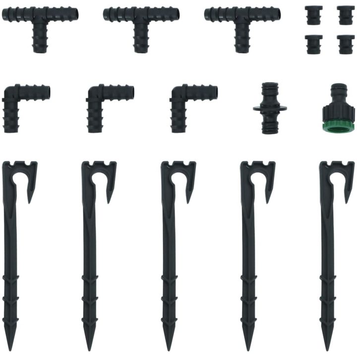 Fuktslang svart 0,6" gummi vidaXL 10 m – bild 7