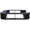 Fyrkantig poolkant svart 268 x 268 x 55 cm konstrotting vidaXL – miniatyr 4