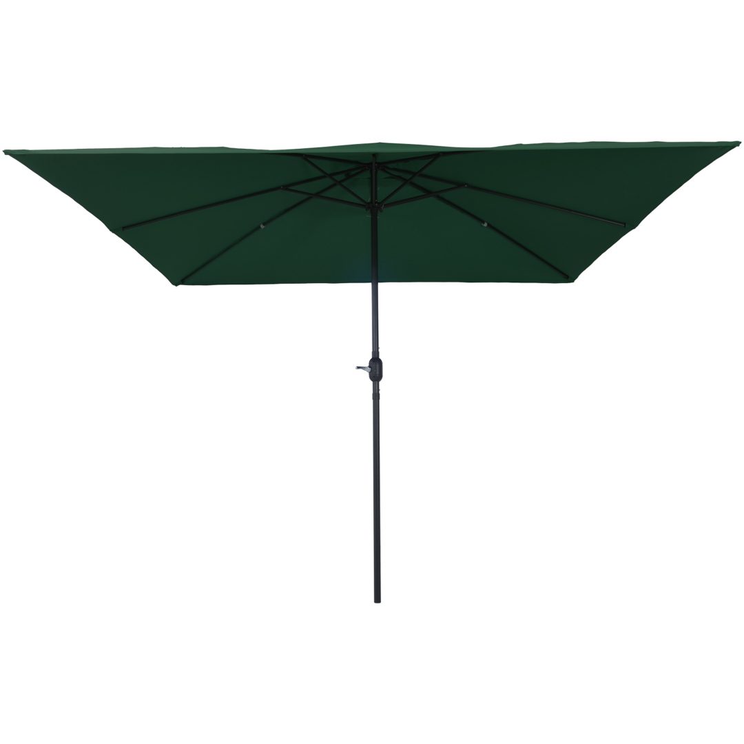 Fyrkantig Trädgårdsparasol 295x245 cm Grön vidaXL Large – bild 2