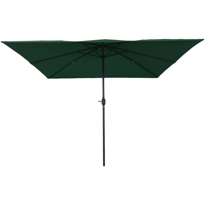 Fyrkantig Trädgårdsparasol 295x245 cm Grön vidaXL Large – bild 2