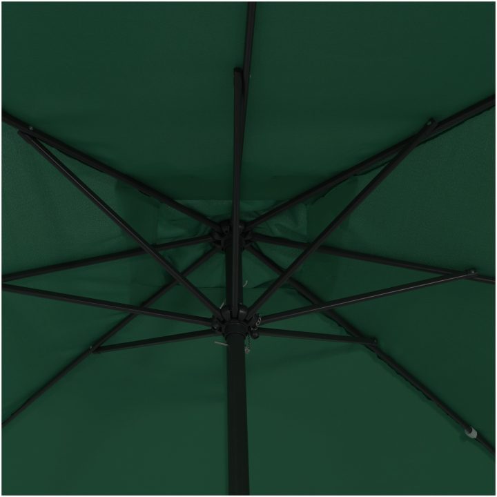 Fyrkantig Trädgårdsparasol 295x245 cm Grön vidaXL Large – bild 4