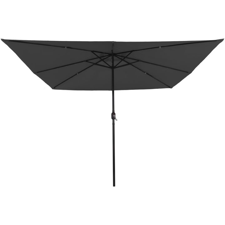 Fyrkantig Trädgårdspaviljong med LED-lampor 295x245 cm Antracit vidaXL Large – bild 4