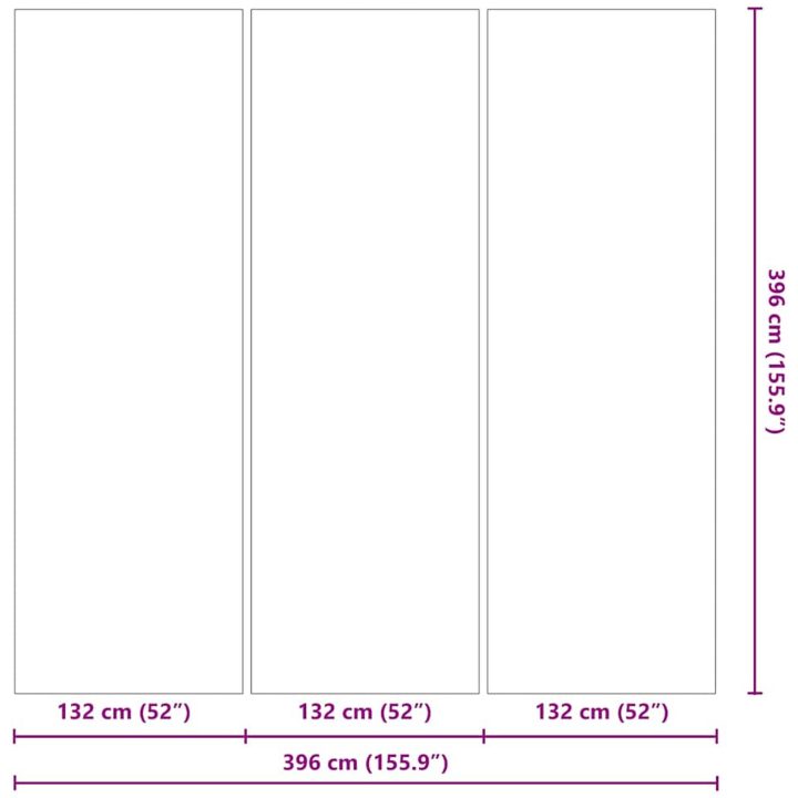 Fyrkantigt Poolöverdrag Ljusgrå Polyeten vidaXL 396 x 396 cm – bild 8