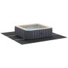 Fyrkantigt poolöverdrag svart plast 396 x 396 cm hållbart vidaXL 396 x 396 cm (1 mm) – miniatyr 3