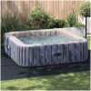 Fyrkantigt poolöverdrag svart plast 396 x 396 cm hållbart vidaXL 396 x 396 cm (1 mm) – miniatyr 1