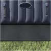 Fyrkantigt Poolöverdrag Svart Polyester vidaXL 274 x 274 cm – miniatyr 4
