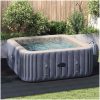 Fyrkantigt Poolöverdrag Svart Polyester vidaXL 274 x 274 cm – miniatyr 1