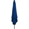 Fyrkantigt Trädgårdsparaply med LED-lampor 295x245 cm Azurblå vidaXL Large – miniatyr 2