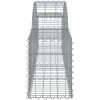 Gabion bågformad 10 st galvaniserat järn vidaXL 200 x 30 x 40/60 cm – miniatyr 5