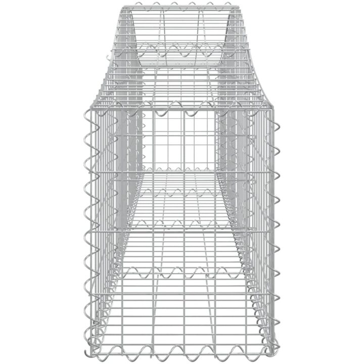 Gabion bågformad 13 st galvaniserat järn vidaXL 200 x 30 x 40/60 cm – bild 5