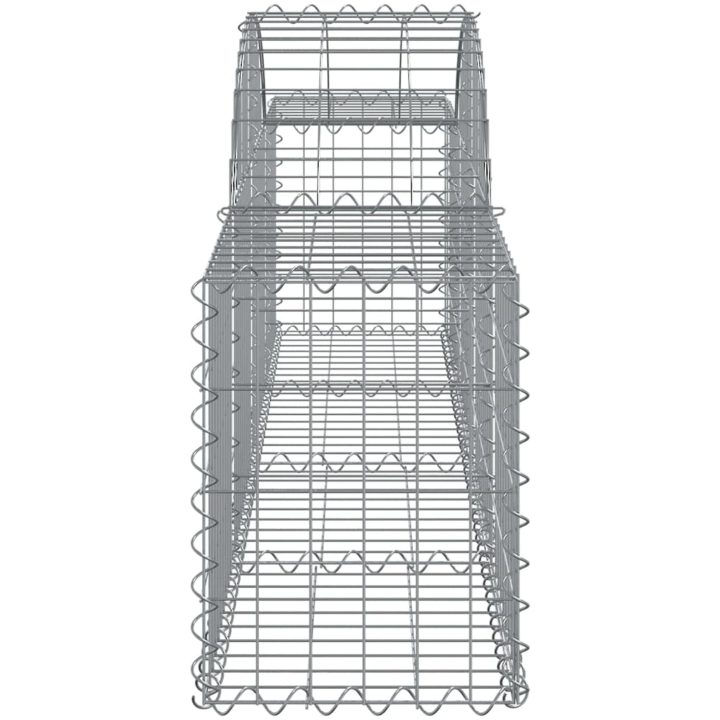 Gabion bågformad 5 st galvaniserat järn vidaXL 200 x 30 x 40/60 cm – bild 5