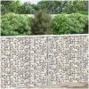 Gabion trapets upphöjd galvaniserat stål vidaXL 80 x 20 x 100 cm – miniatyr 2