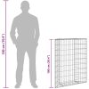 Gabion trapets upphöjd galvaniserat stål vidaXL 80 x 20 x 100 cm – miniatyr 11