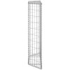 Gabion trapets upphöjd galvaniserat stål vidaXL 80 x 20 x 100 cm – miniatyr 3