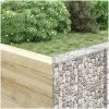 Gabion trapets upphöjd galvaniserat stål vidaXL 80 x 20 x 100 cm – miniatyr 4