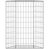 Gabion trapets upphöjd galvaniserat stål vidaXL 80 x 20 x 100 cm – miniatyr 6