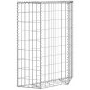 Gabion trapets upphöjd galvaniserat stål vidaXL 80 x 20 x 100 cm – miniatyr 8