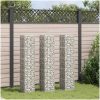 Gabioner 3 st 30x30x150 cm järn vidaXL 30 x 30 x 150 cm (3 st) – miniatyr 2