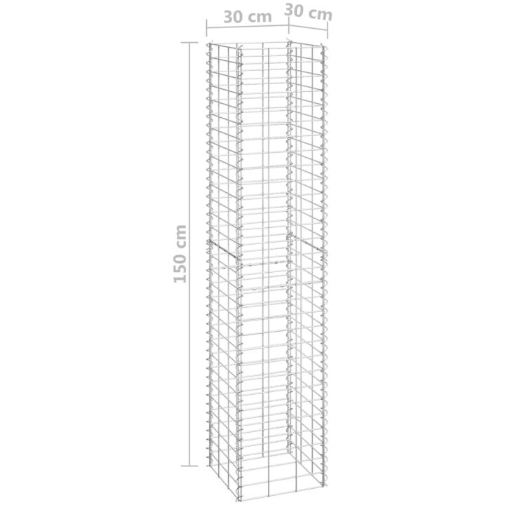 Gabioner 3 st 30x30x150 cm järn vidaXL 30 x 30 x 150 cm (3 st) – bild 5