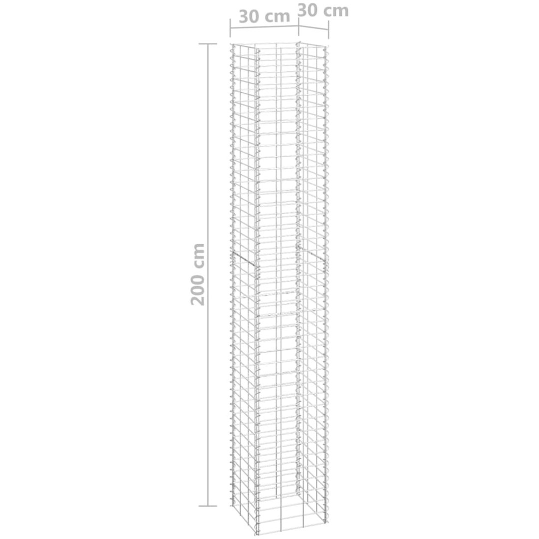 Gabioner 3 st 30x30x200 cm järn vidaXL 30 x 30 x 200 cm (3 pcs) – bild 5