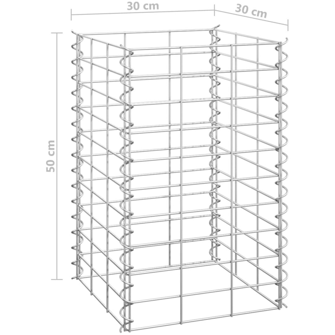 Gabioner 3 st 30x30x50 cm järn vidaXL 30 x 30 x 50 cm (3 pcs) – bild 5
