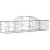 Gabioner bågformade 50 st galvaniserat järn vidaXL 200 x 50 x 40/60 cm – miniatyr 3