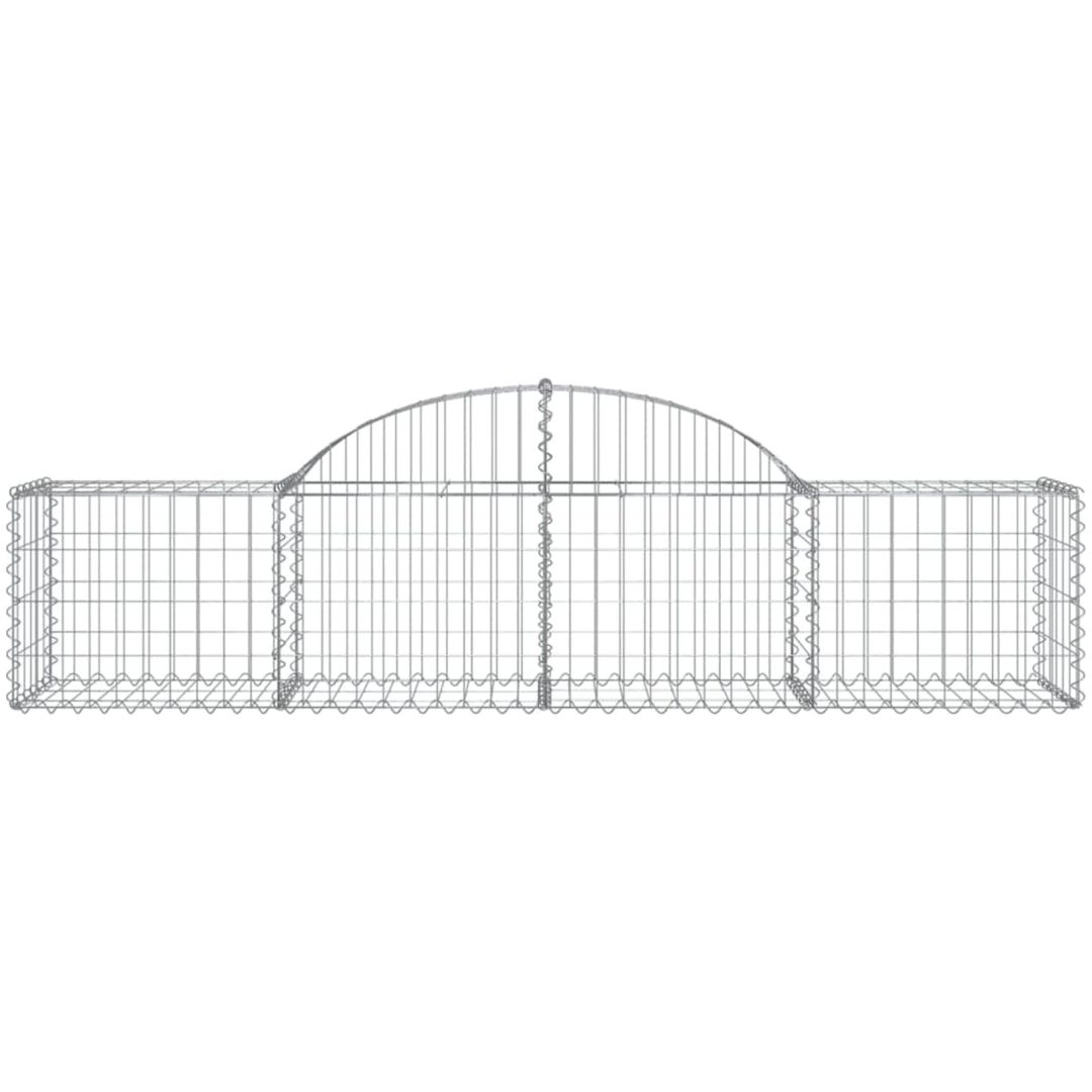 Gabioner bågformade 50 st galvaniserat järn vidaXL 200 x 50 x 40/60 cm – bild 4